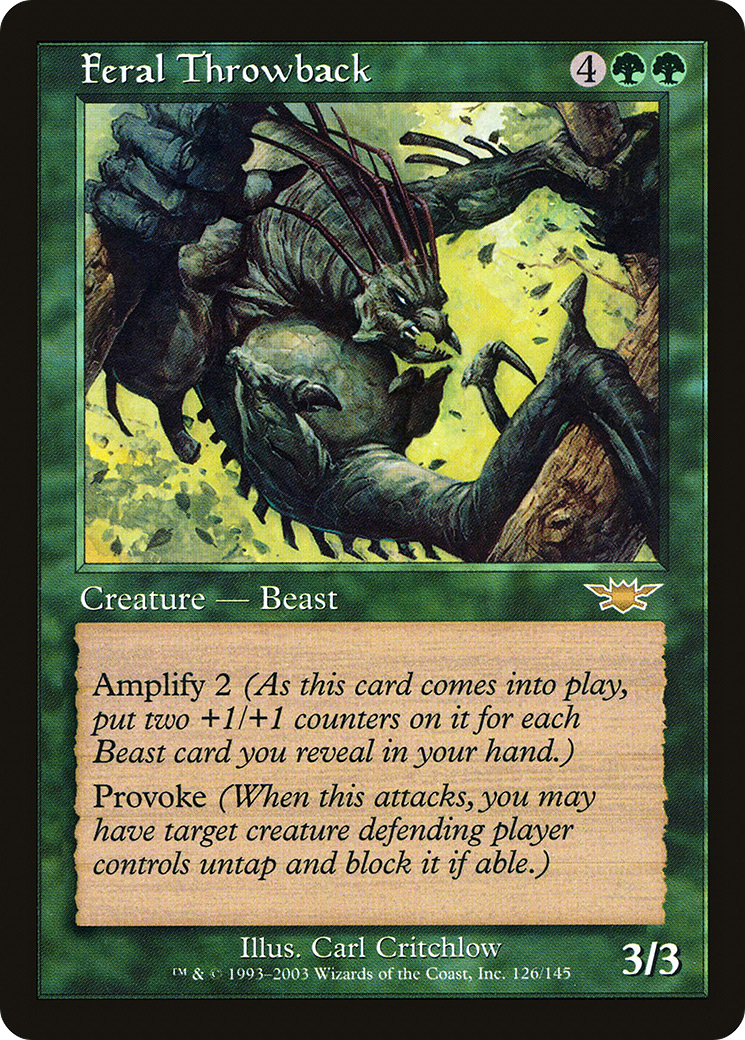 Feral Throwback (LGN-126)  - Legions