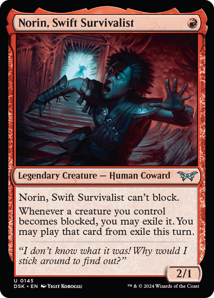 Norin, Swift Survivalist (0145) (DSK-145)  - Duskmourn: House of Horror