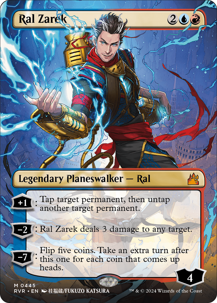 Ral Zarek (Anime Borderless) (RVR-445)  Foil - Ravnica Remastered