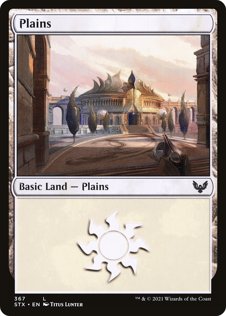 Plains (367) (STX-367)  Foil - Strixhaven: School of Mages