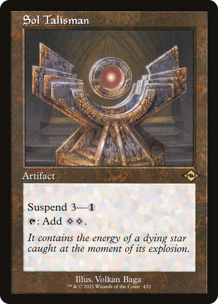 Sol Talisman (Retro Frame) (MH2-432) - Modern Horizons 2 Etched Foil