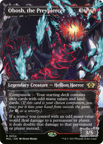 Obosh, the Preypiercer (MUL-054)  Foil - Multiverse Legends: (Showcase) (Borderless)