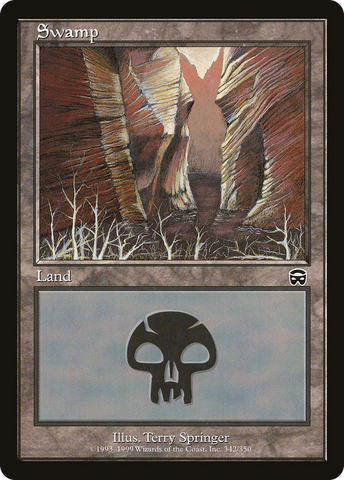 Swamp (342) (MMQ-342)  Foil - Mercadian Masques