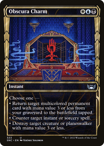 Obscura Charm (Showcase) (SNC-323)  Foil - Streets of New Capenna: (Showcase)