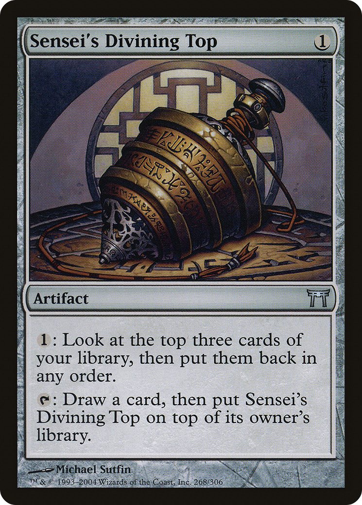 Sensei's Divining Top (CHK-268)  Foil - Champions of Kamigawa