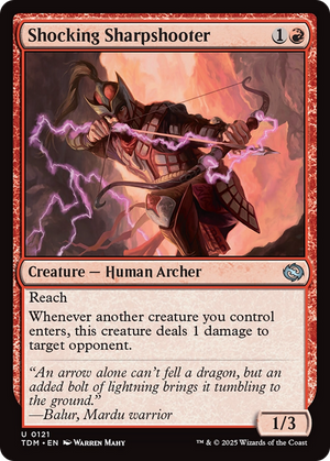 Shocking Sharpshooter (TDM-121)  - Tarkir: Dragonstorm