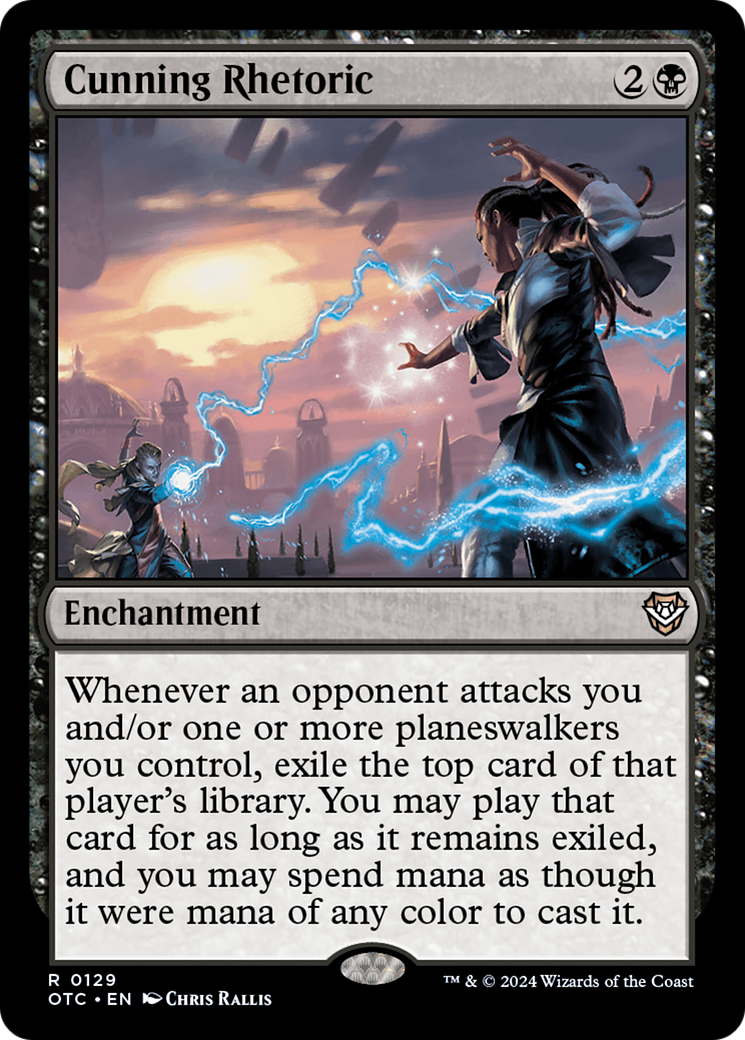 Cunning Rhetoric (OTC-129)  - Outlaws of Thunder Junction Commander