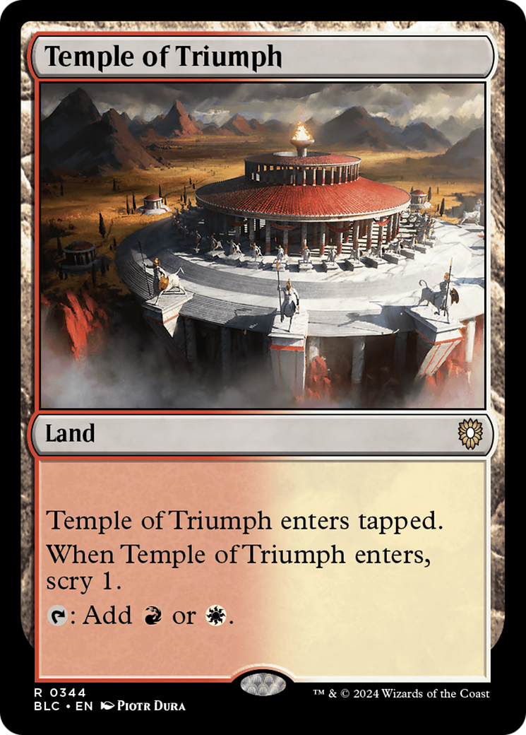Temple of Triumph (BLC-344)  - Bloomburrow Commander