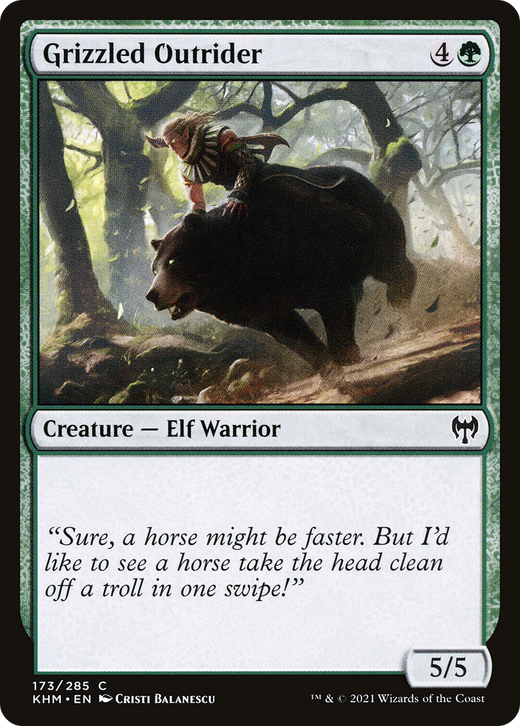 Grizzled Outrider (KHM-173)  - Kaldheim