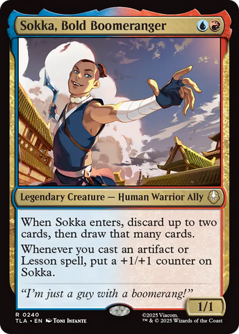 Sokka, Bold Boomeranger (TLA-240)  Foil - Avatar: The Last Airbender