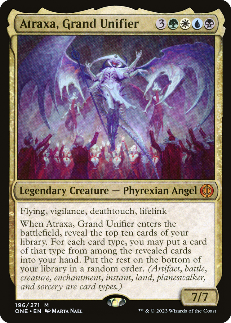 Atraxa, Grand Unifier (ONE-196)  Foil - Phyrexia: All Will Be One