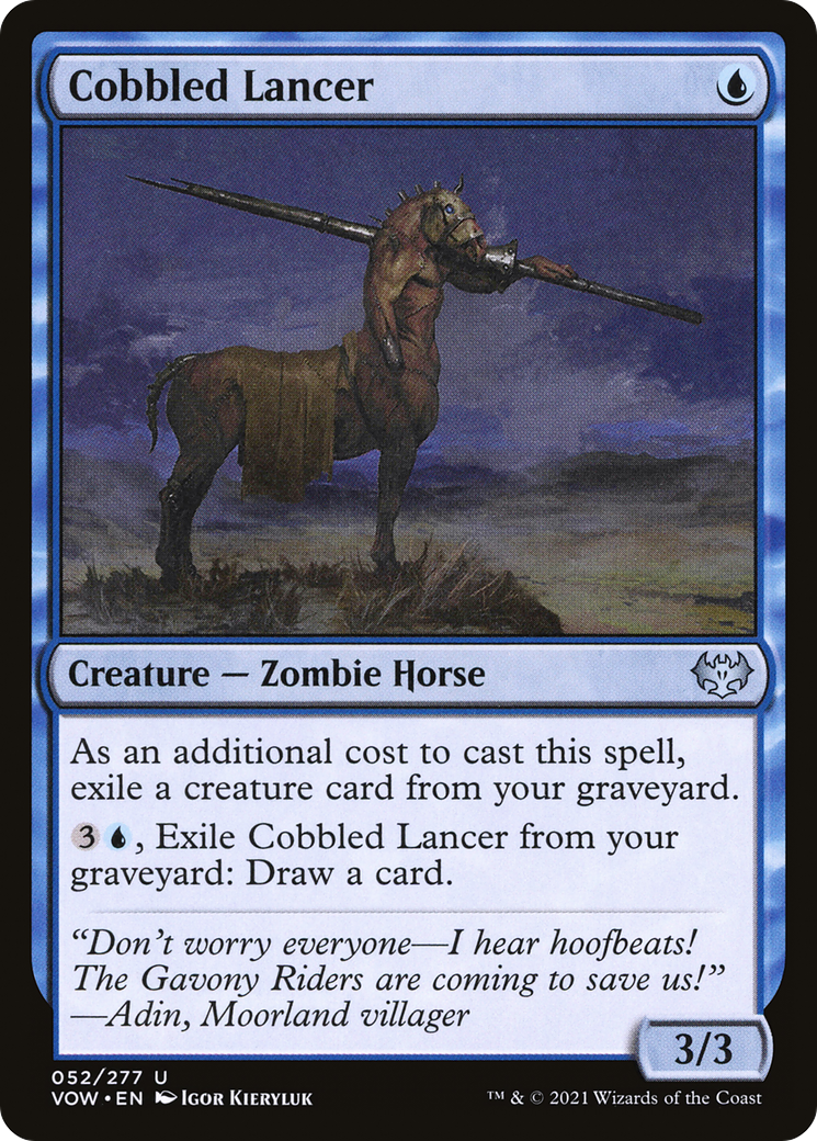 Cobbled Lancer (VOW-052)  Foil - Innistrad: Crimson Vow