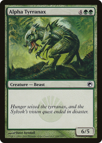Alpha Tyrranax (SOM-109)  - Scars of Mirrodin