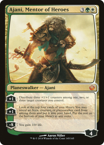 Ajani, Mentor of Heroes (JOU-145)  Foil - Journey into Nyx