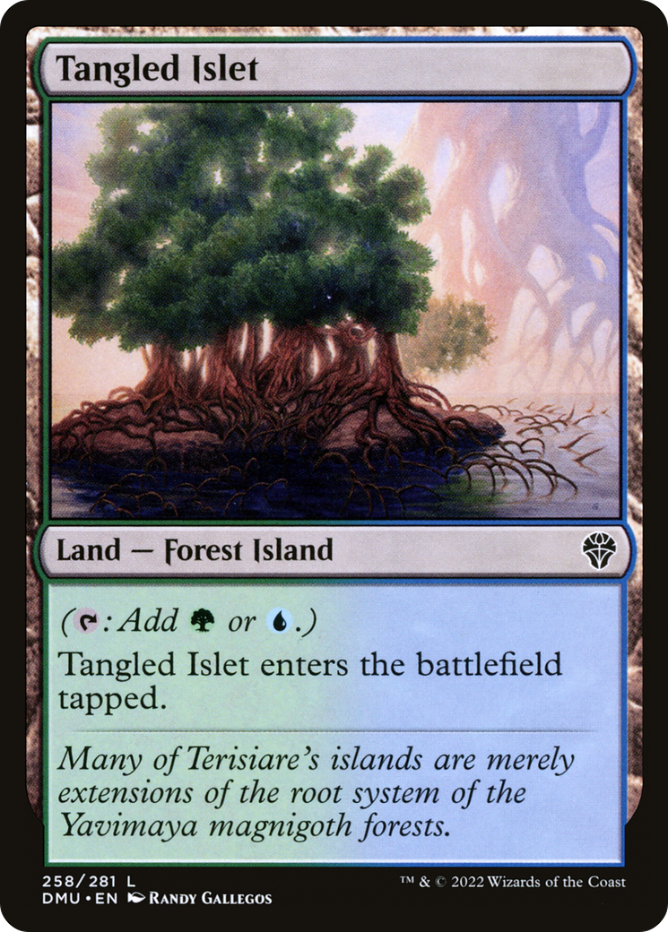 Tangled Islet (DMU-258)  Foil - Dominaria United