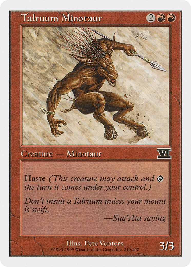 Talruum Minotaur (6ED-210)  - Classic Sixth Edition
