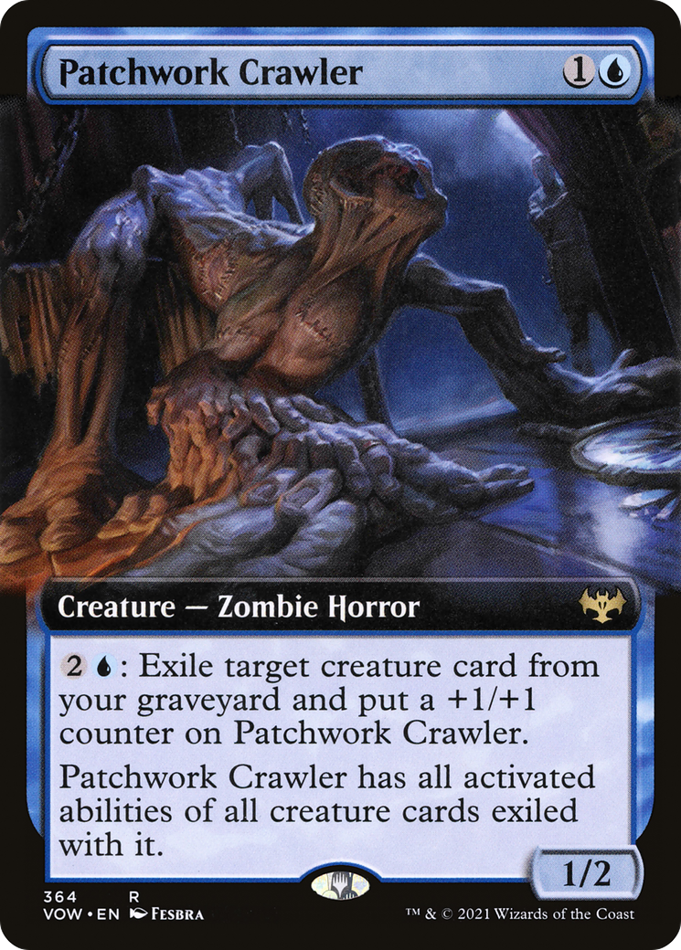 Patchwork Crawler (Extended Art) (VOW-364) - Innistrad: Crimson Vow: (Extended Art) Foil
