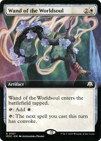 Wand of the Worldsoul (Extended Art) (MOC-107)  - March of the Machine Commander: (Extended Art)