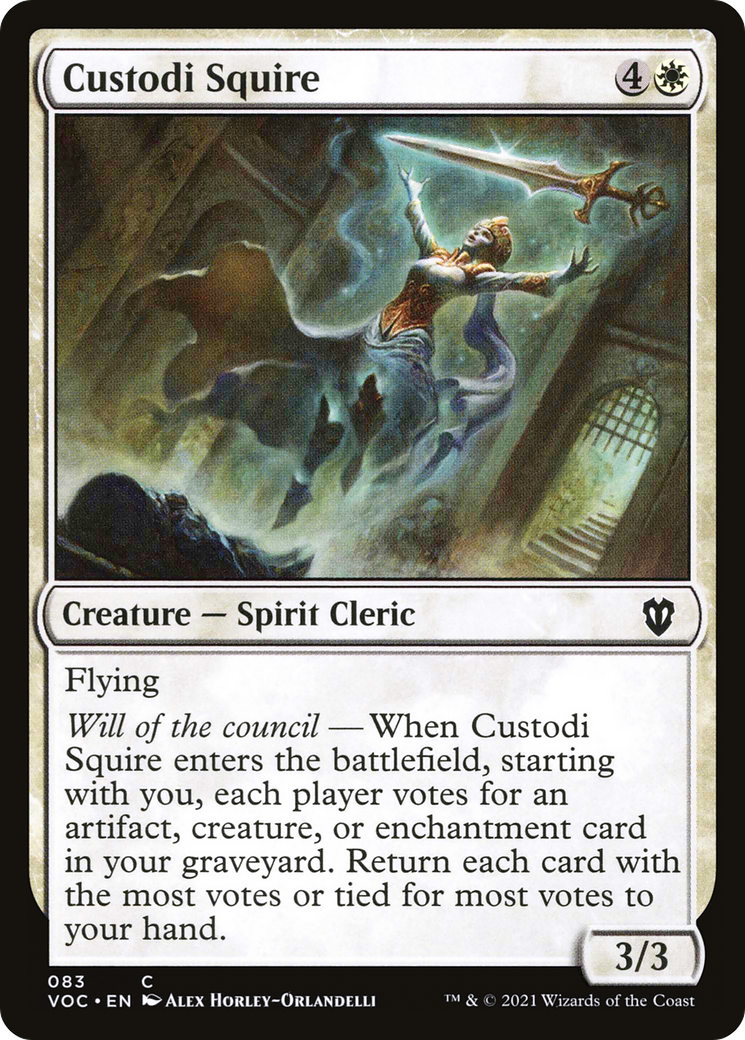 Custodi Squire (VOC-083)  - Crimson Vow Commander
