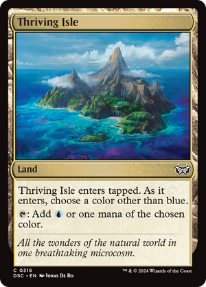 Thriving Isle (DSC-316)  - Duskmourn: House of Horror Commander