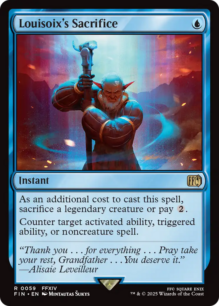 Louisoix's Sacrifice (FIN-059)  Foil - FINAL FANTASY