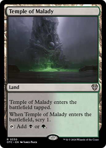 Temple of Malady (OTC-330)  - Outlaws of Thunder Junction Commander