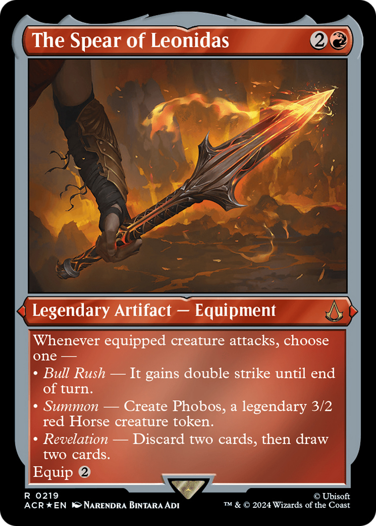 The Spear of Leonidas (ACR-219)  Etched Foil - Assassin's Creed