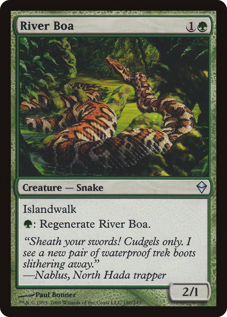 River Boa (ZEN-180)  Foil - Zendikar