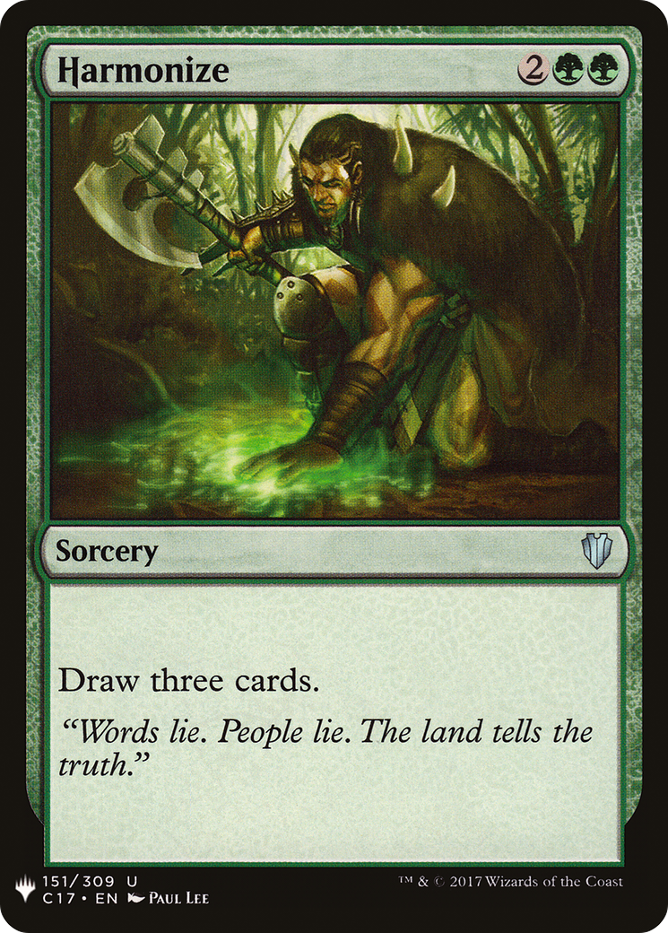 Harmonize (C17) (LIST-C17-151)  - The List