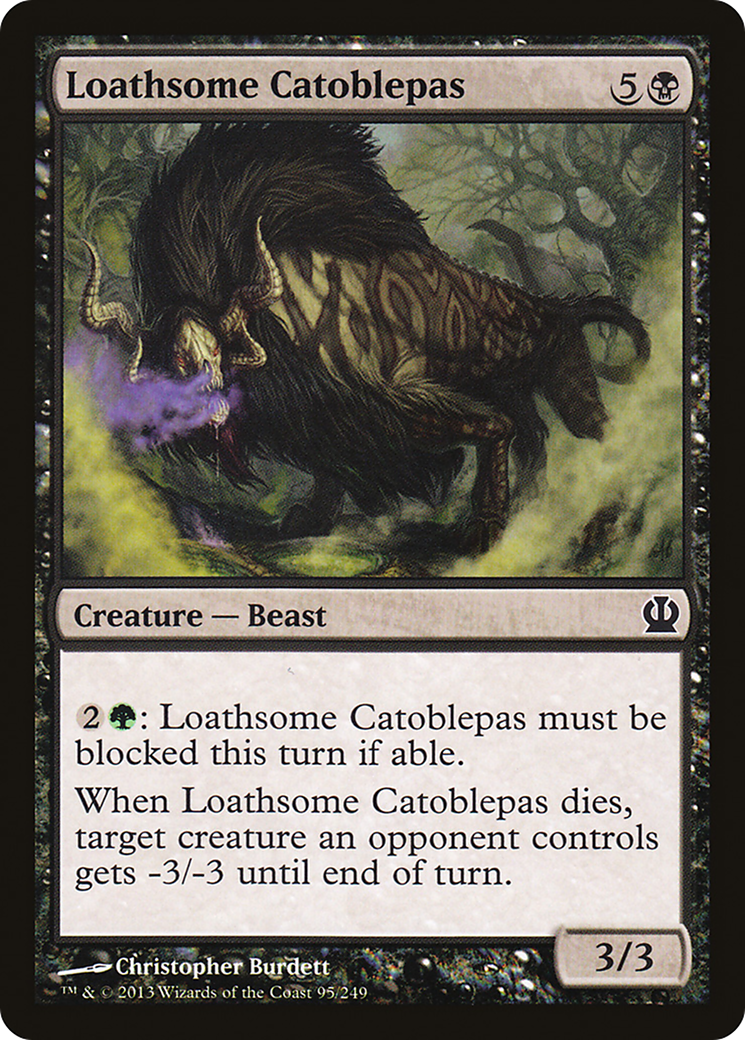 Loathsome Catoblepas (THS-095) - Theros Foil