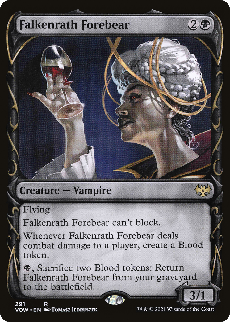 Falkenrath Forebear (Showcase) (VOW-291)  - Innistrad: Crimson Vow: (Showcase)