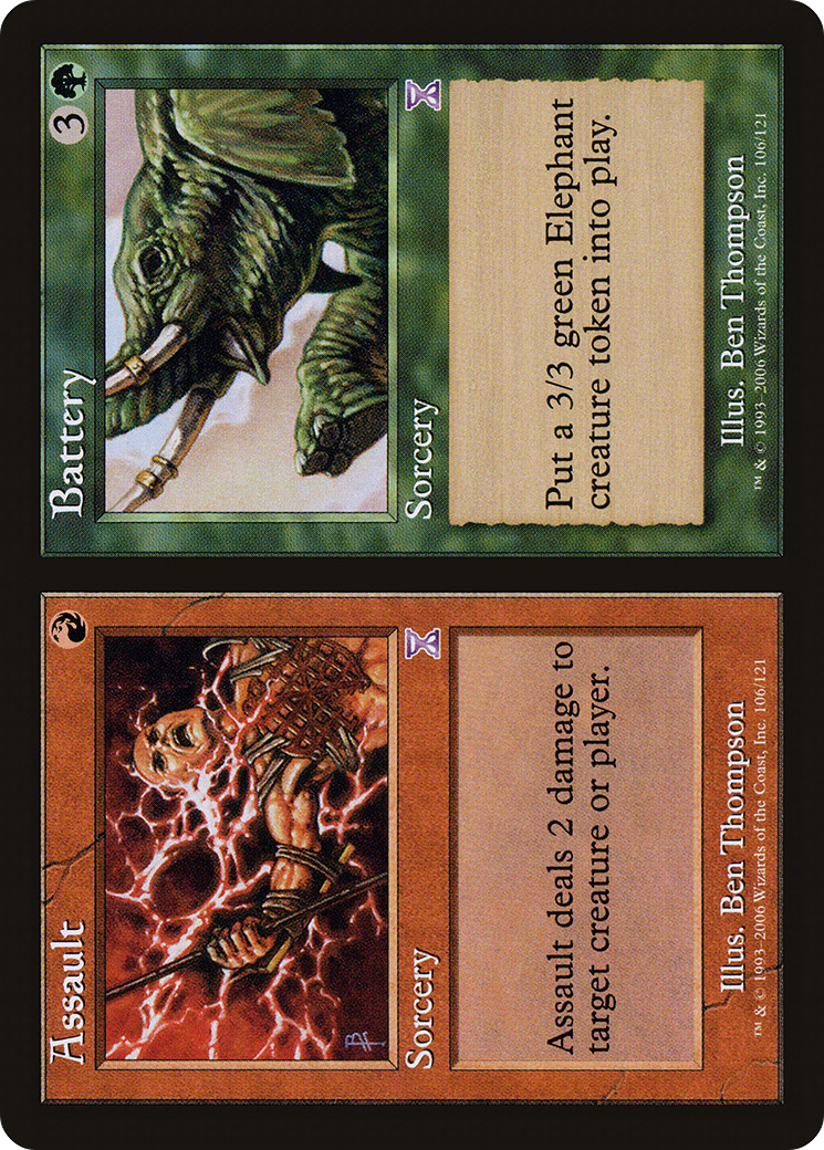 Assault // Battery (TSB-106)  Foil - Time Spiral Timeshifted