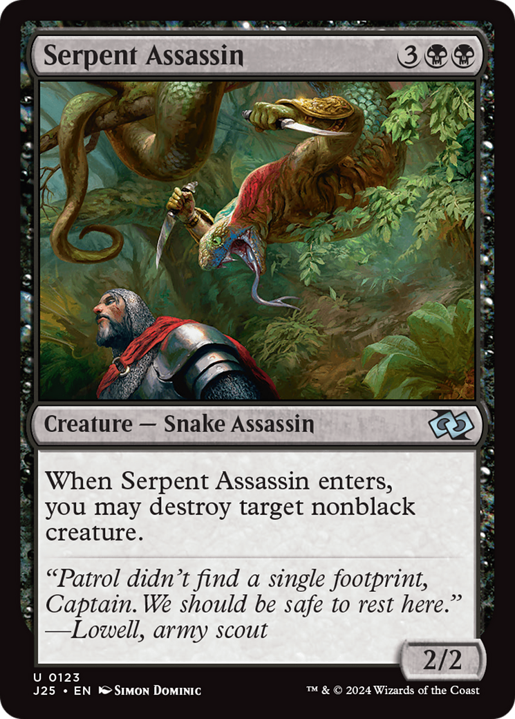 Serpent Assassin (J25-123)  - Foundations Jumpstart