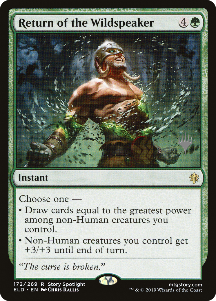 Return of the Wildspeaker (PPELD-172)  - Throne of Eldraine Promos
