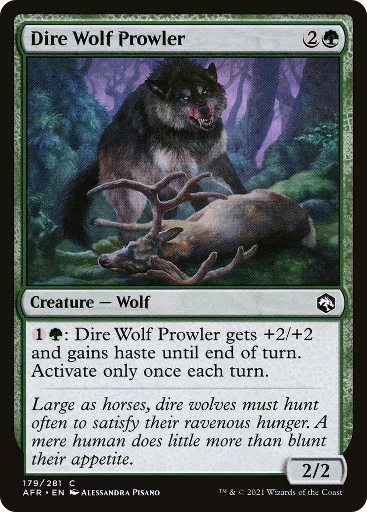 Dire Wolf Prowler (AFR-179)  - Adventures in the Forgotten Realms
