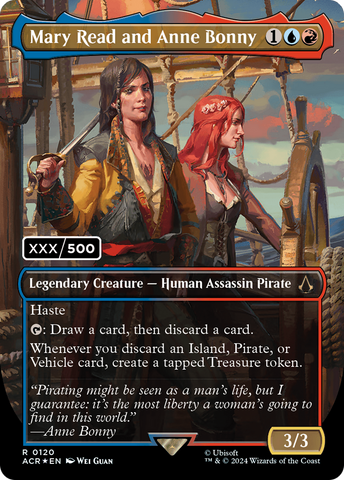 Mary Read and Anne Bonny (English) (Serial Numbered) (ACR-120)  Foil - Assassin's Creed (Borderless)