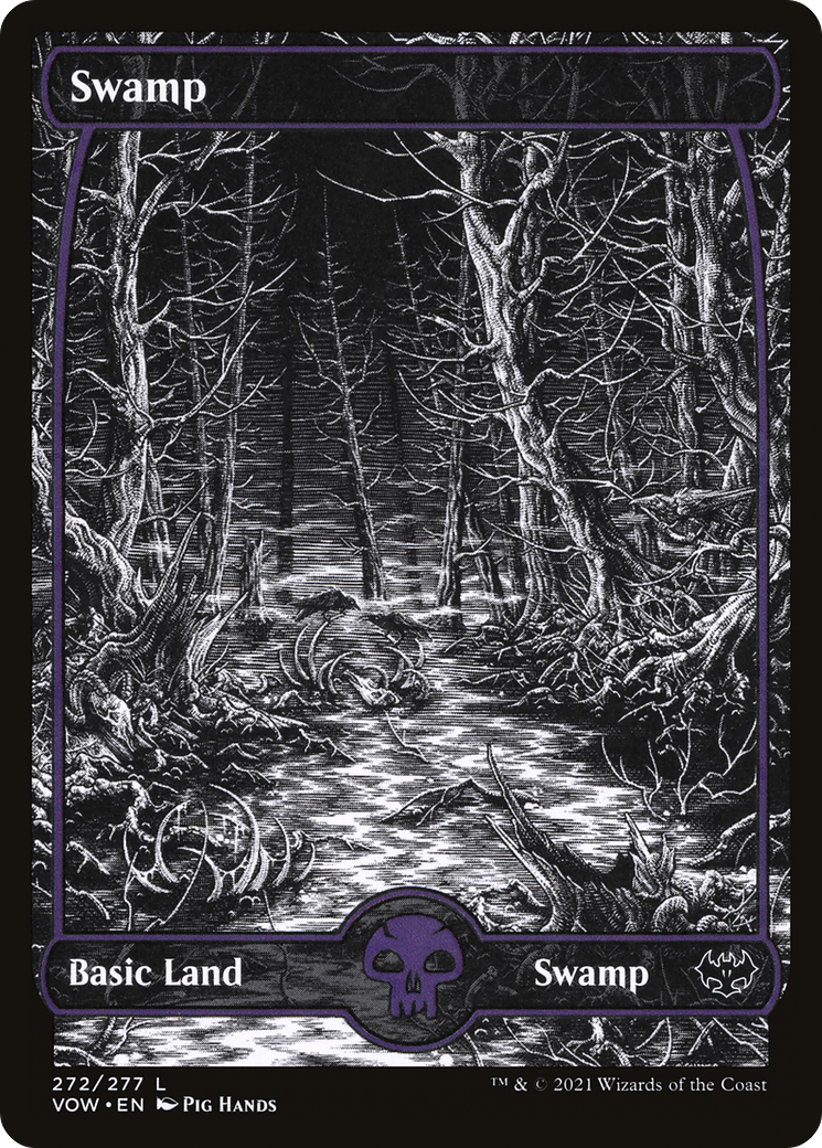 Swamp (272) (VOW-272)  Foil - Innistrad: Crimson Vow: (Showcase)