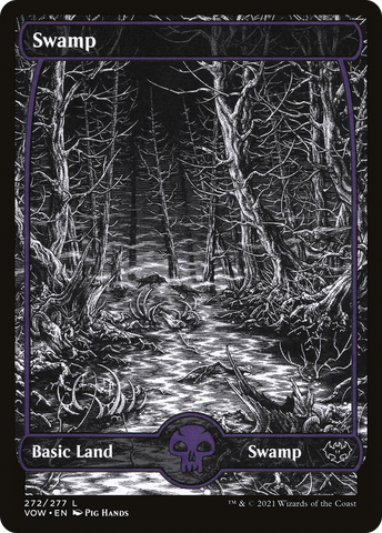Swamp (272) (VOW-272)  Foil - Innistrad: Crimson Vow: (Showcase)