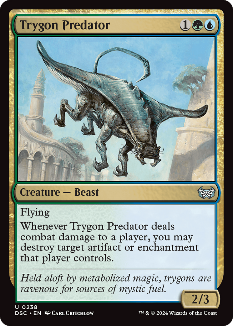 Trygon Predator (DSC-238)  - Duskmourn: House of Horror Commander