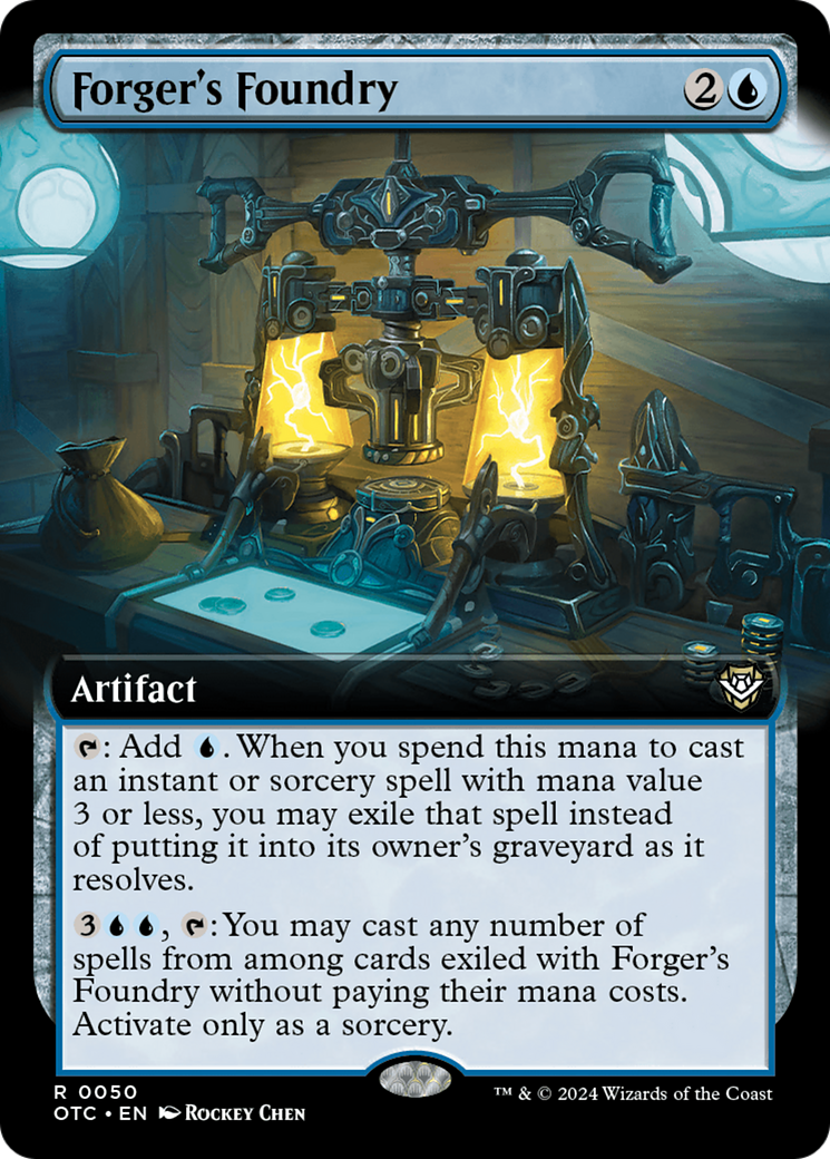 Forger's Foundry (Extended Art) (OTC-050)  - Outlaws of Thunder Junction Commander: (Extended Art)