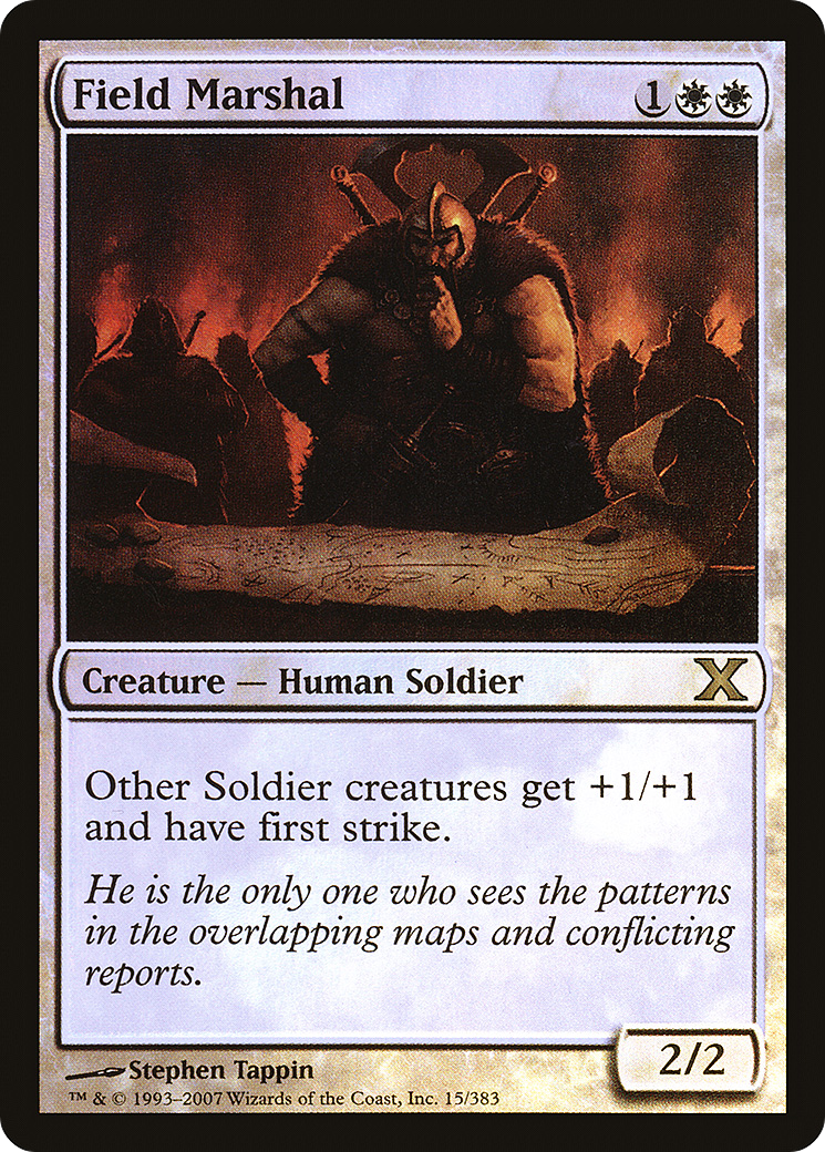 Field Marshal (10E-15★)  Foil - Tenth Edition