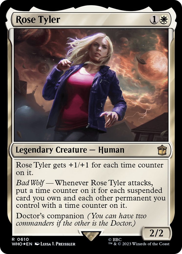 Rose Tyler (Surge Foil) (WHO-610)  Foil - Doctor Who