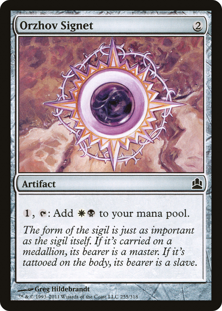 Orzhov Signet (CMD-255)  - Commander 2011