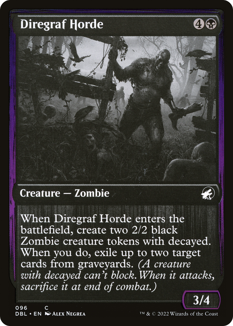 Diregraf Horde (DBL-096)  Foil - Innistrad: Double Feature