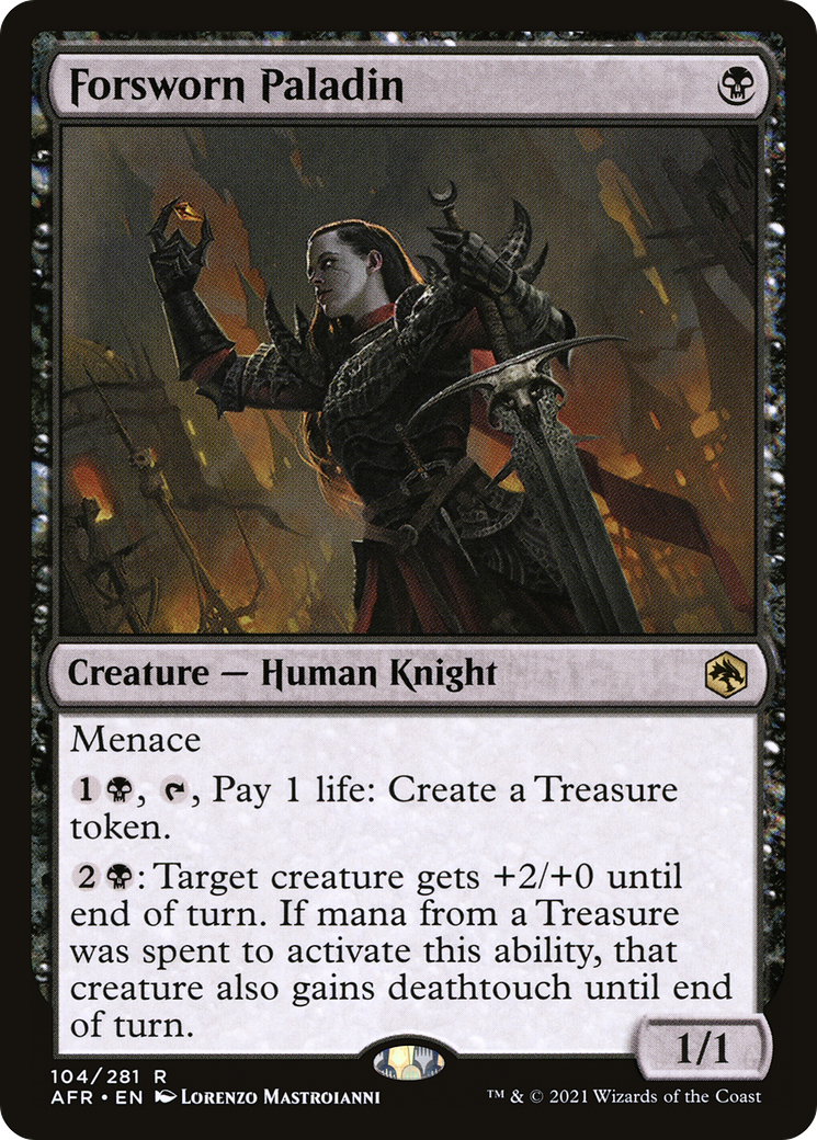 Forsworn Paladin (AFR-104)  Foil - Adventures in the Forgotten Realms
