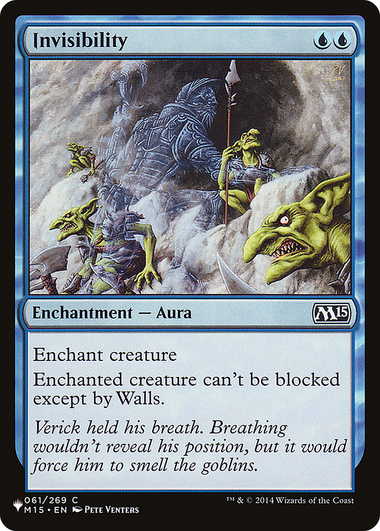 Invisibility (PLST-M15-61)  - The List