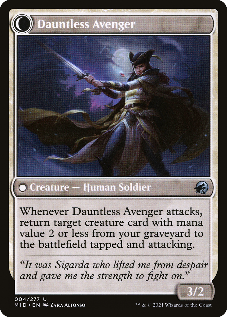 Bereaved Survivor (MID-004) - Innistrad: Midnight Hunt: (Double Faced Transform)