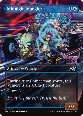 Midnight Mangler (Borderless) (DFT-301) - Aetherdrift (Borderless) Foil