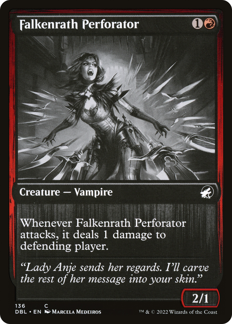 Falkenrath Perforator (DBL-136)  Foil - Innistrad: Double Feature