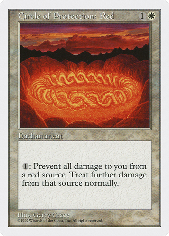Circle of Protection: Red (5ED-)  - Fifth Edition